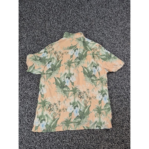 Tommy Bahama Hawaiian Short Sleeve Button 100% Silk Men's Large Floral - Picture 8 of 8